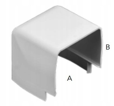 Kolano zewn. koryta Optimal ODOC-90x65mm