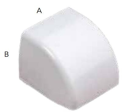 Zakończenie koryta Optimal ODEC-90x65mm