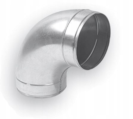 Zinc knee spiro fi 125 mm - 90 degrees