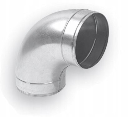 Kolano ocynk spiro fi 200 mm - 90 stopni