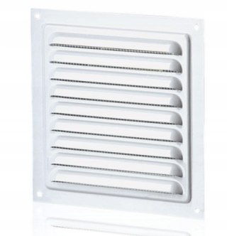 Kratka płaska metalowa biała WM 300 x 300 mm