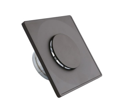 Anemostat square ASKV-100 black