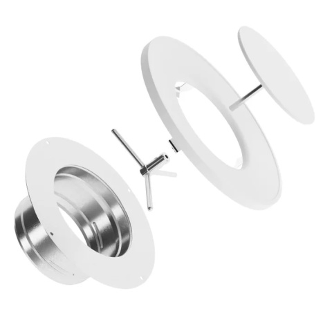 anemostat sufitowy asv 100 darco biały