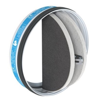 Klapa przeciwpożarowa motylkowa fi 100 EI60 FBC1