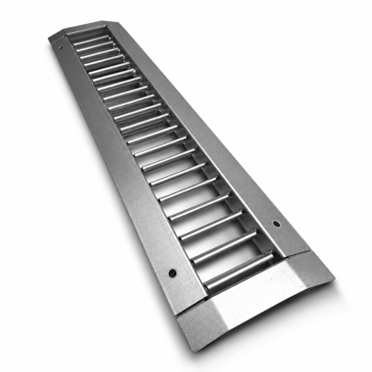 Ventilation grill for SPIRO pipe Single-row steel SGD – galvanized steel - dimension 525x125 mm