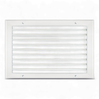 Kratka wentylacyjna stalowa KSH – jednorzędowa, kierownice poziome