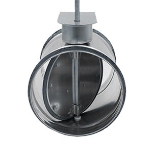 Przepustnica szczelna pod siłownik fi 200